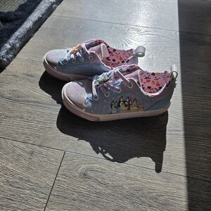 Kids Bluey Character Sneakers - Blue and Pink